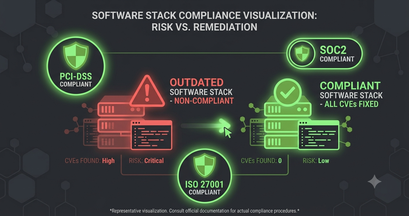 EOL Software and Compliance: What PCI-DSS and SOC2 Actually Require